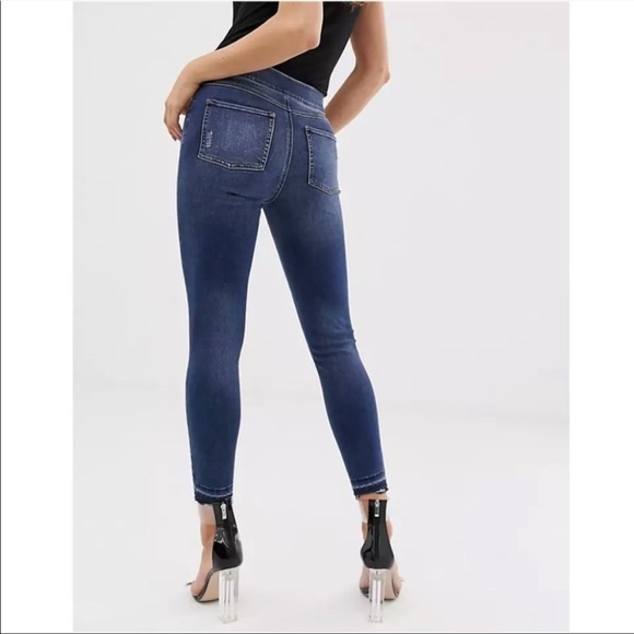 Spanx Distressed High Rise Skinny Jeans - Picture 6 of 16